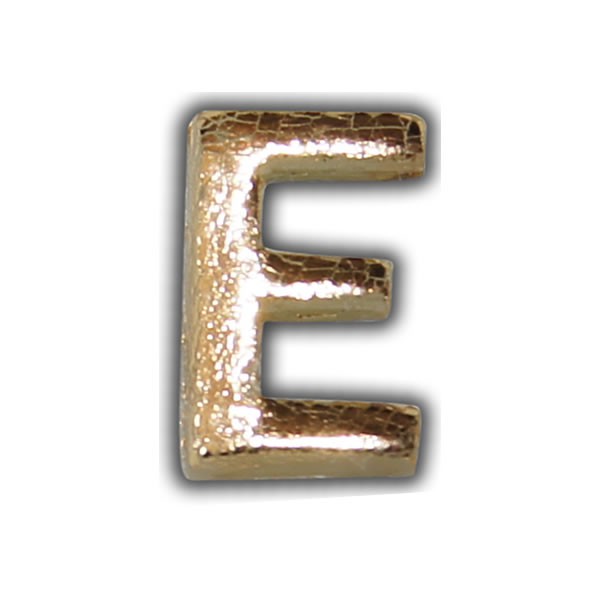 Wachsbuchstabe "E" Gold-Modern Test