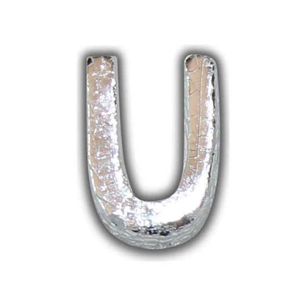 Wachsbuchstabe "U" in Silber Test